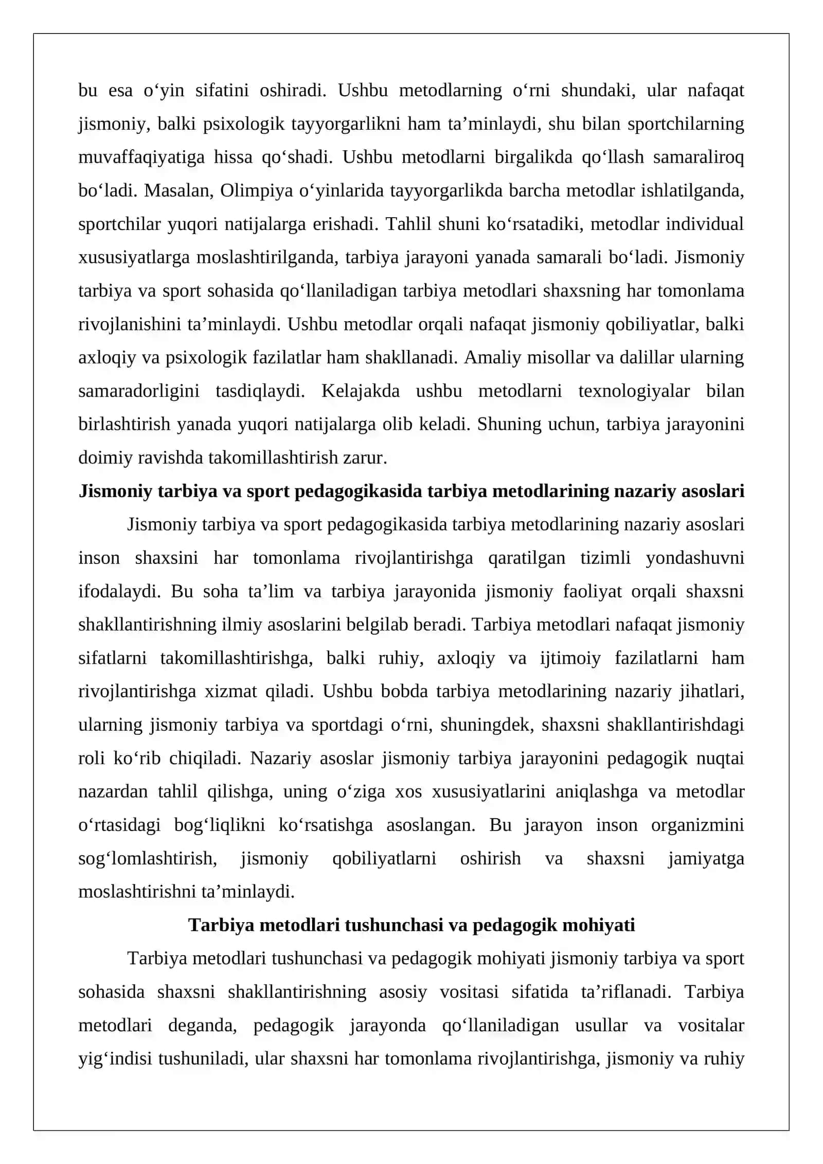 Jismoniy tarbiya va sport sohasida qo‘llaniladigan tarbiya metodlari 3