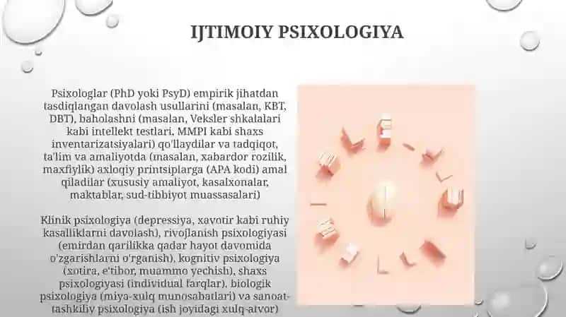 Psixologiya tarmoqlari va psixolog kasbiy faoliyati 3