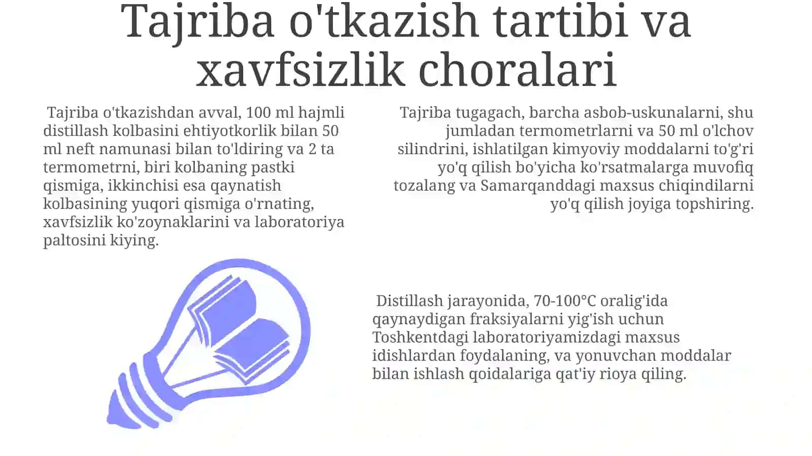 Neft namunalarining fraksiyon tarkibini aniqlash usuli 3