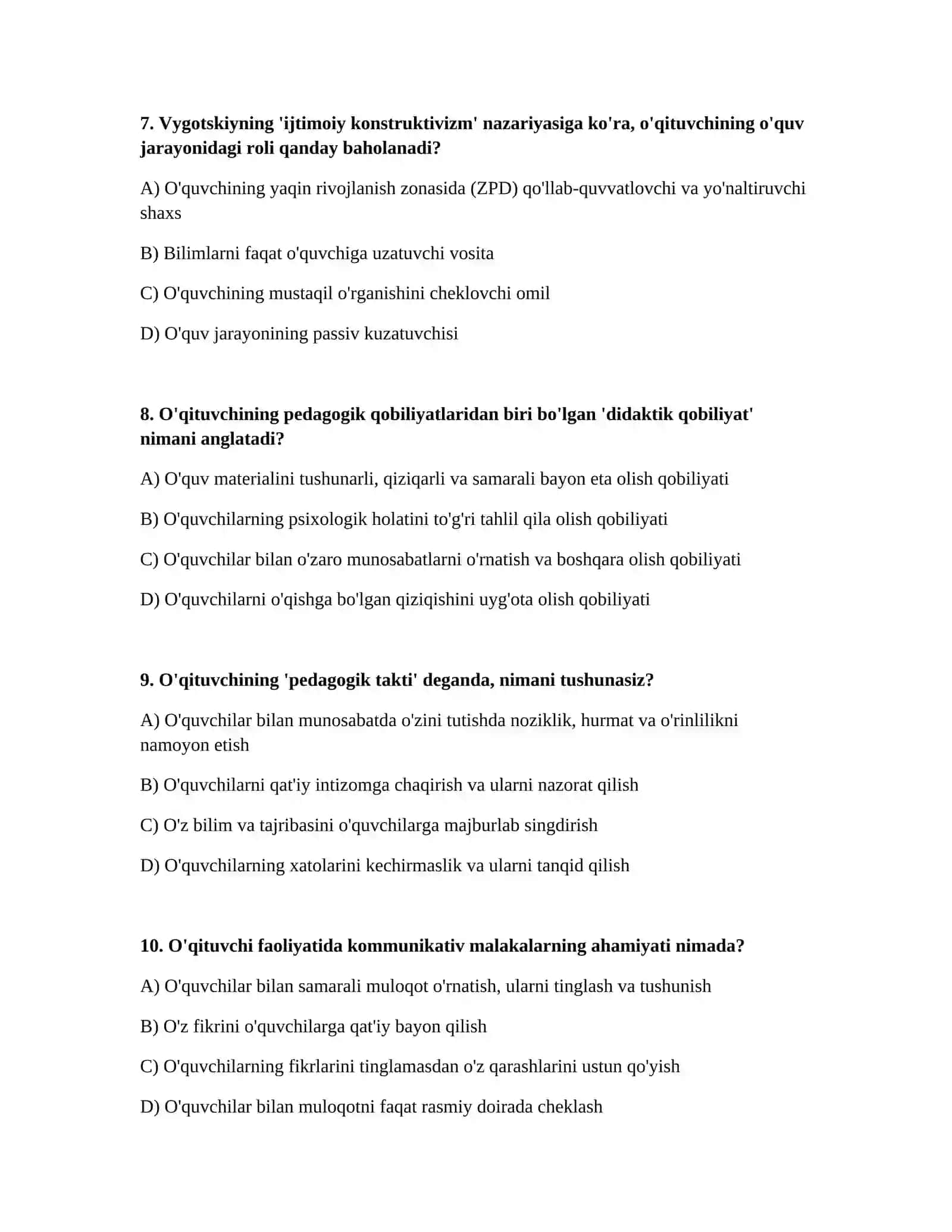 Pedagogik fikir tarixi va mahorating asosiy kompenetlari oʻqtuvchi faoliyatida pedagogik qobilyati Kommunikativ malakalar va taʼsir koʻrsatish oʻqtuvchi faoliyatida muloqot madanyati va psixologiyasi zamonaviy pedagog imidji pedagogik takt va pedagogik etika 3