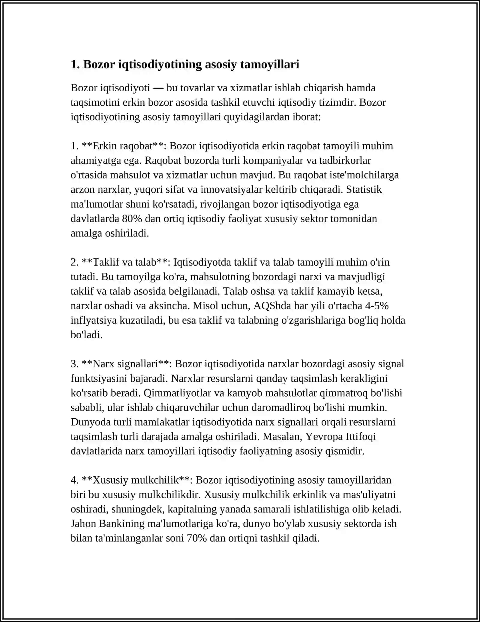 BOZOR IQTISODIYOTINING MAZMUNI VA UNGA O'TISH YO'LLARI 3