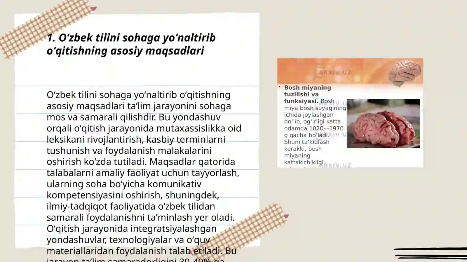 Oʻzbek tilining sohaga yoʻnaltirib o‘qitishning maqsad va vazifalari 3