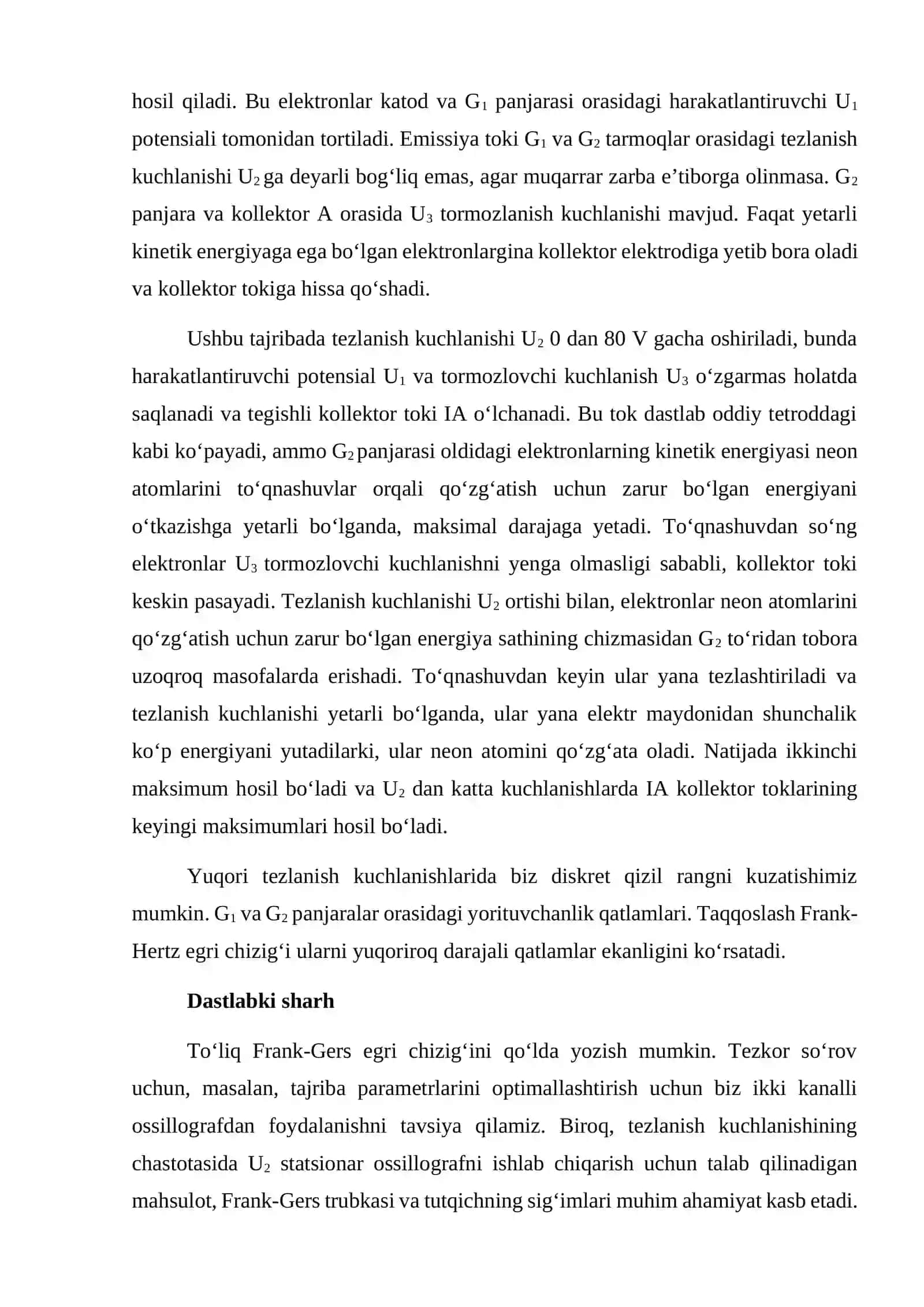 Frank-Hertz neon bilan tajribasi 3