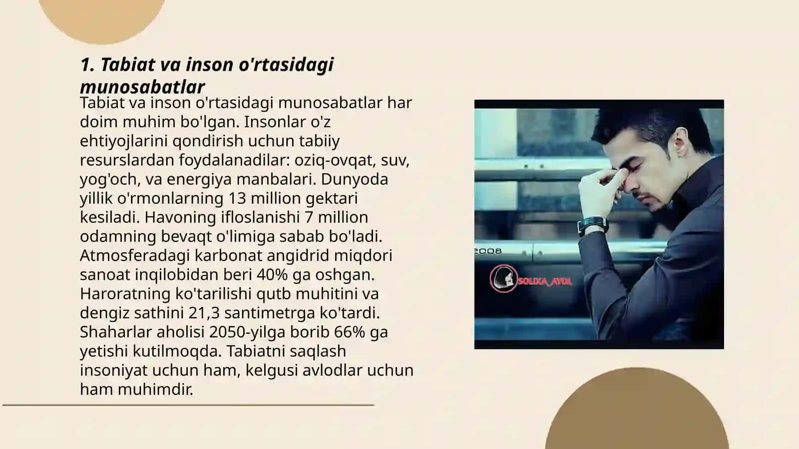 Tabiatdan ajralib chiqqan birinchi muhim kontseptsiya 3