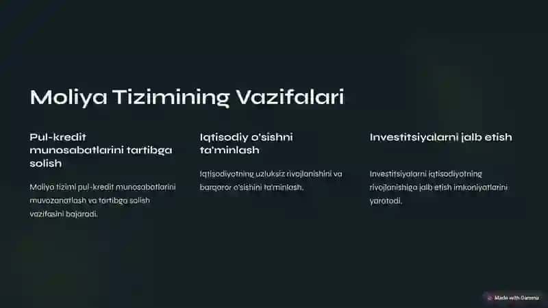Moliya Tizimi 3