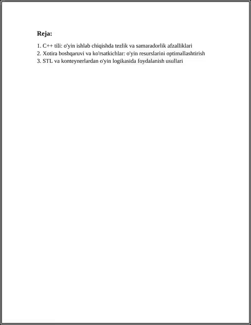 C++ Dasturlash Tili 3
