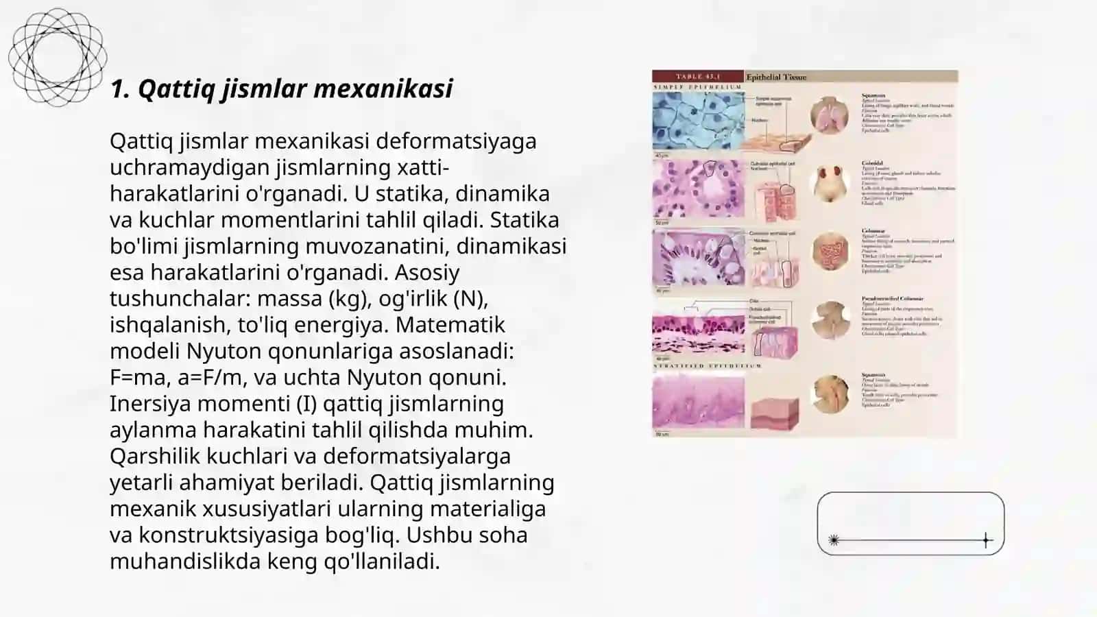 Qattiq jismlar va biologik to’qimalarning mexanik xossalari 3