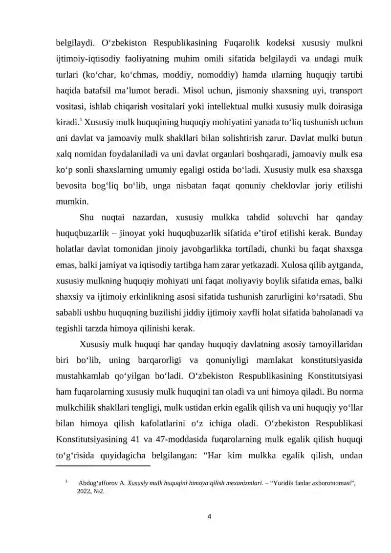 Xususiy Mulk Huquqini Buzish 3