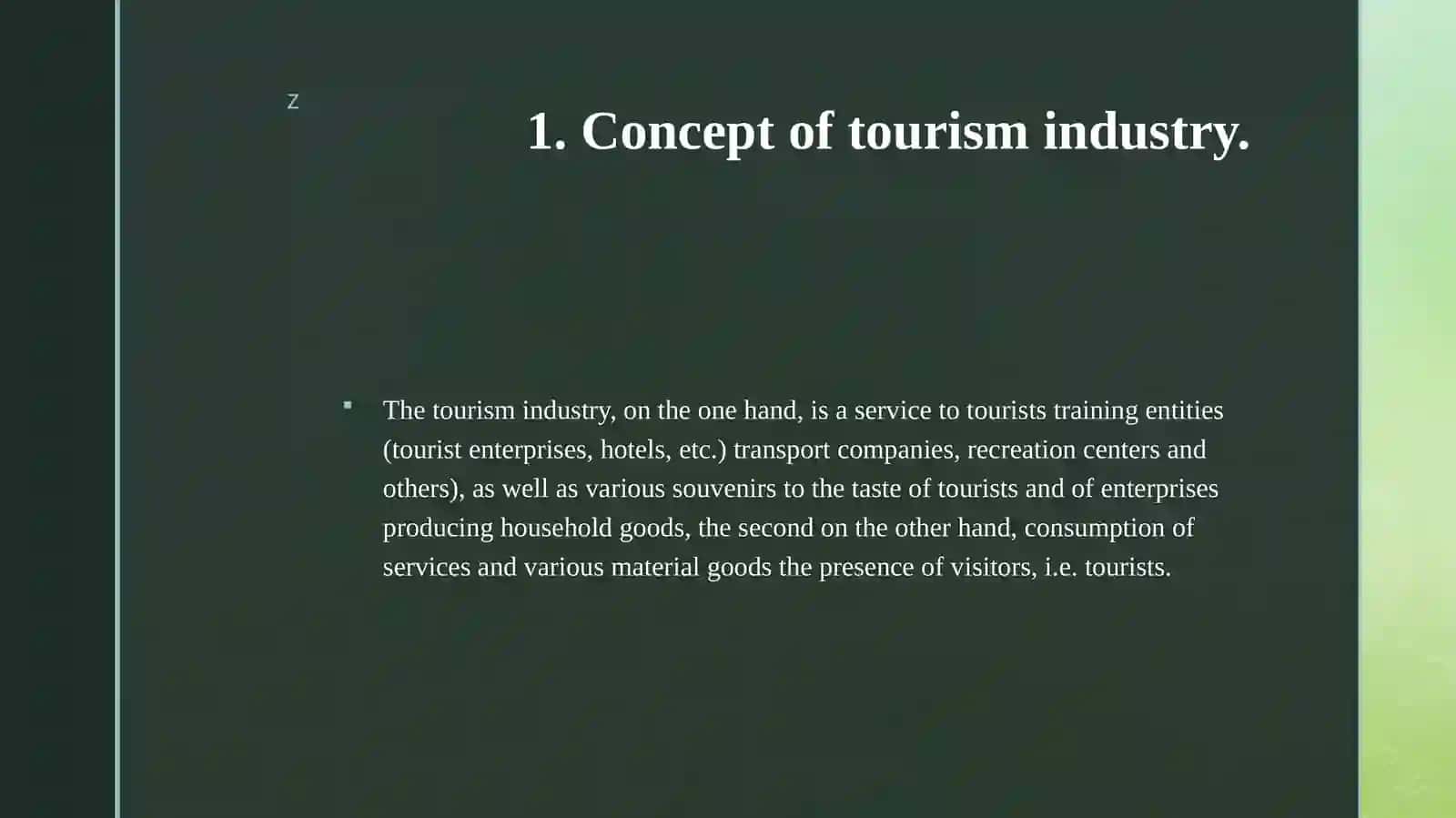 Tourism industry 3