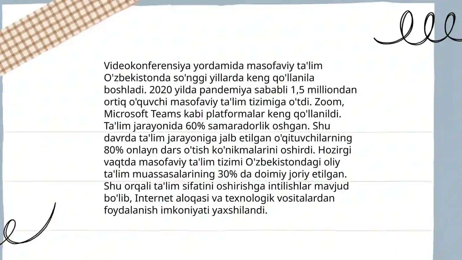 Videokonferensiya yordamida masofaviy ta'lim 3
