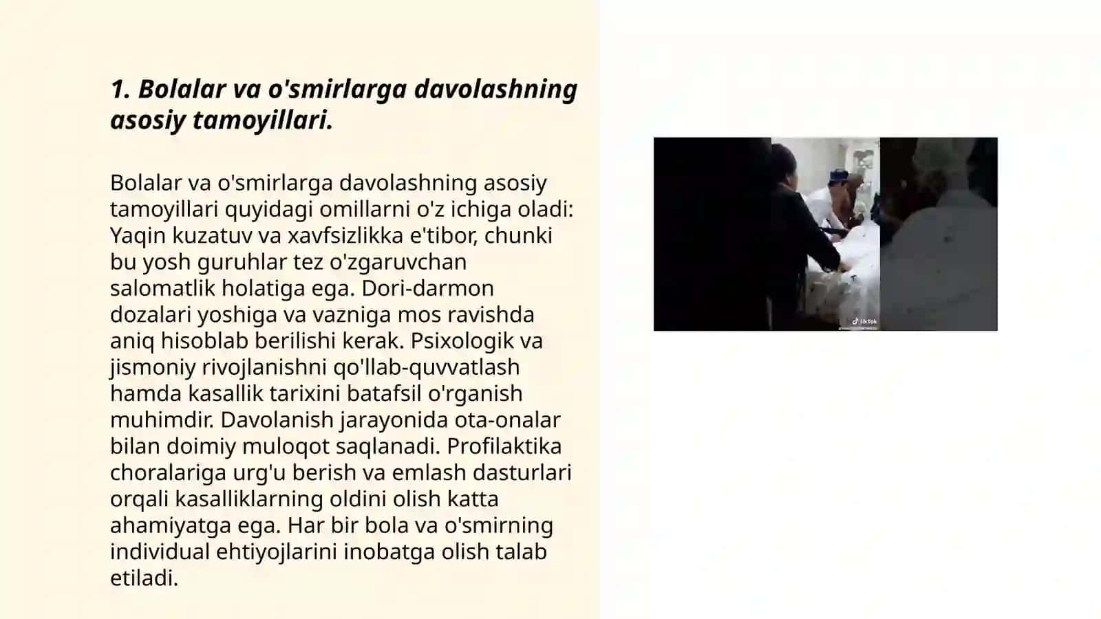 Bolalarga va òsmirlarga davolash -profilaktik yordam kòrsatishning tamoyillari 3