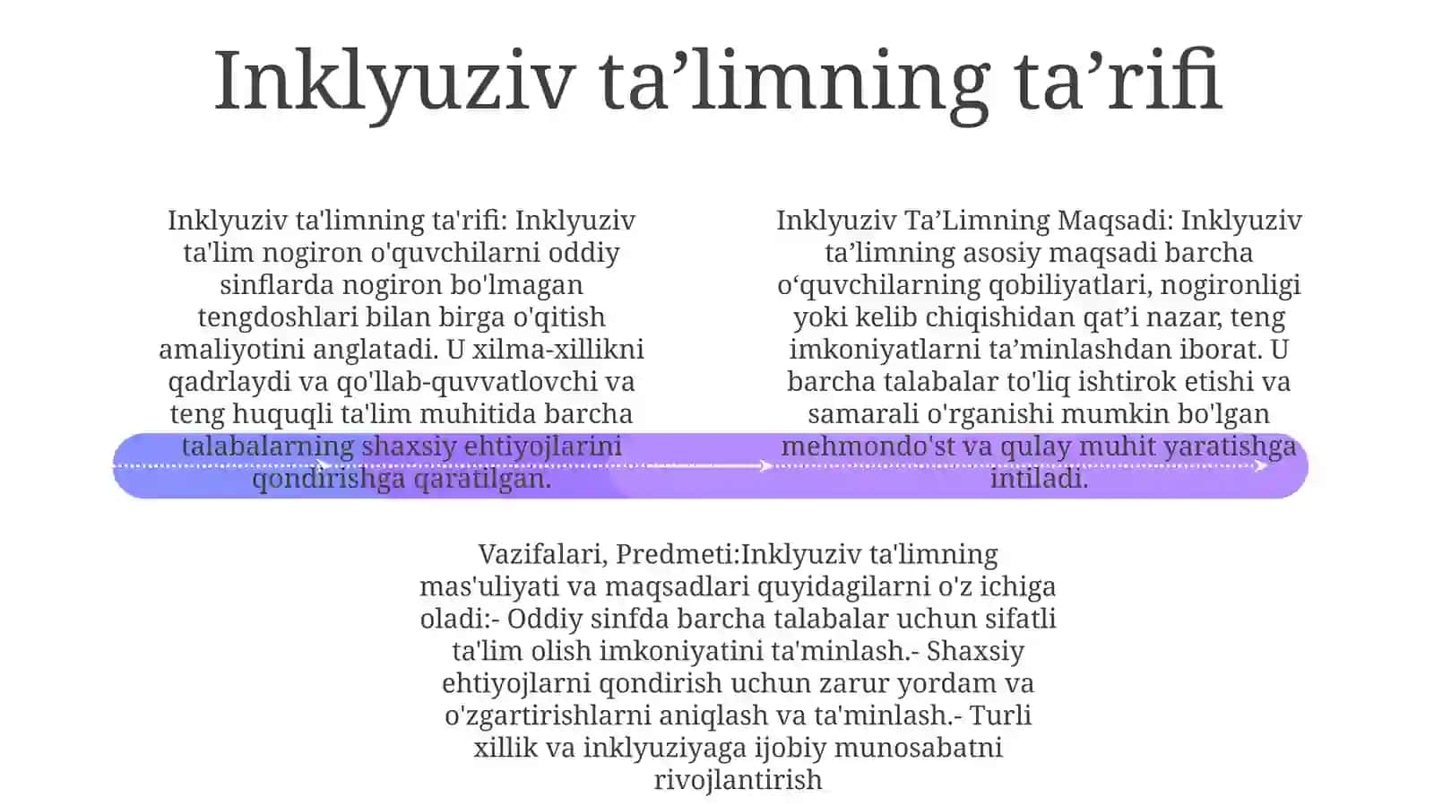 Inklyuziv TaʼLimning Maqsadi, Vazifalari, Predmeti 3