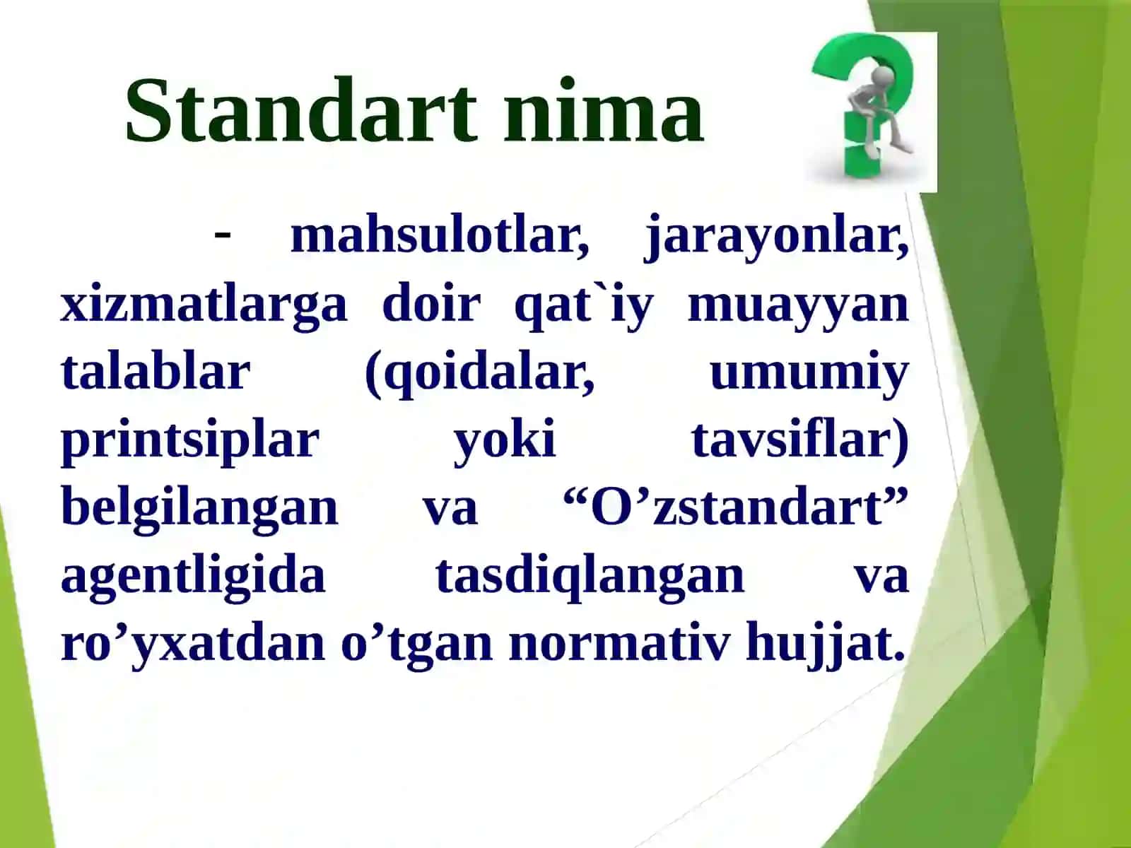 O’ZBEKISTОN RESPUBLIKASIDA STANDARTLASHTIRISH DAVLAT TIZIMI 3