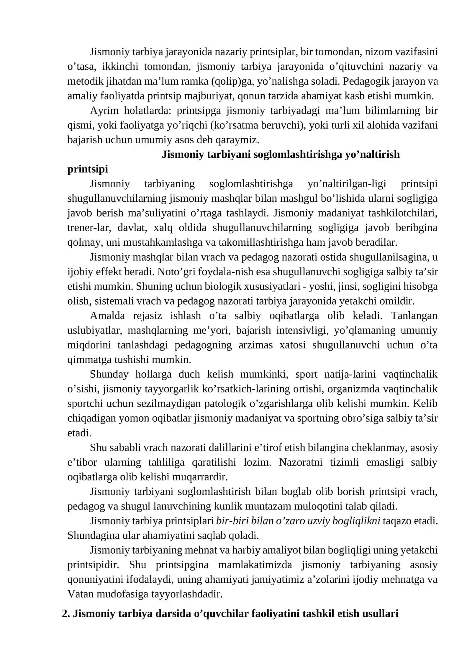 Jismoniy tarbiya darslarini tashkil qilish o'tkazish va o'quvchilar faoliyatini tashkil etish usullari 3