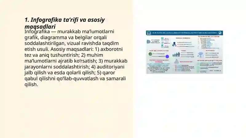 Infografika va uni tayyorlash uchun dasturiy vositalar 3