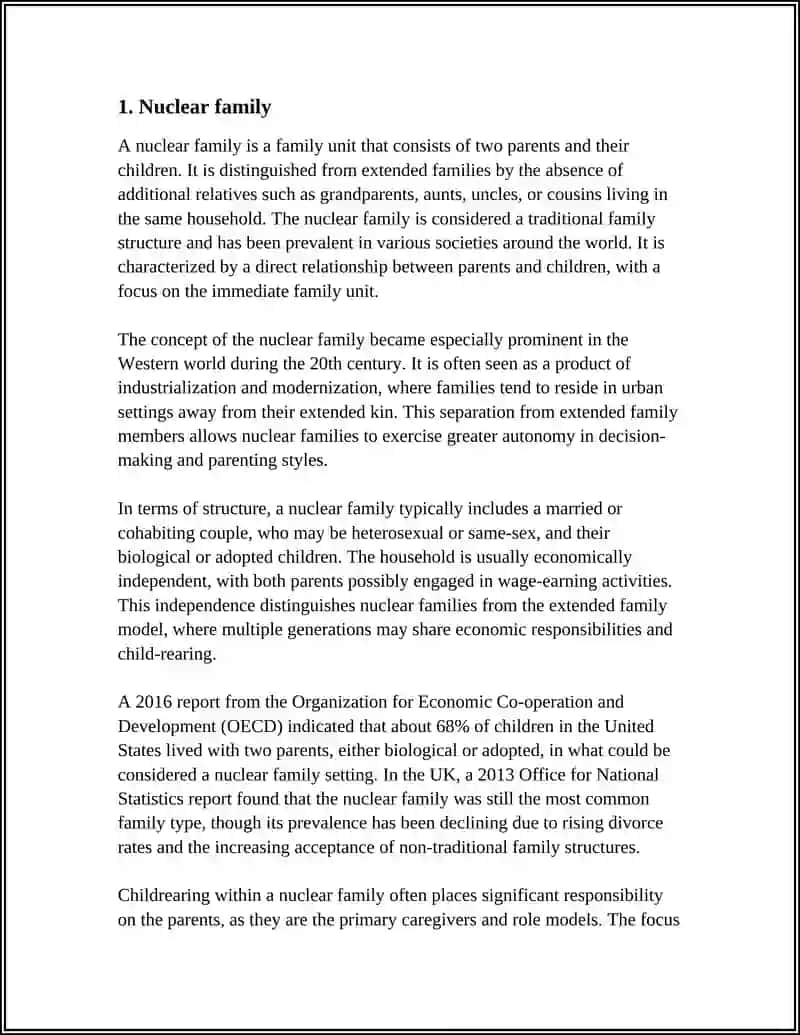 Nuclear Family Structure 3