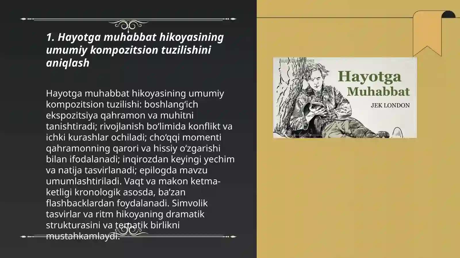 Hayotga muhabbat hikoyasida matn kompozitsiyasini aniqlash 3