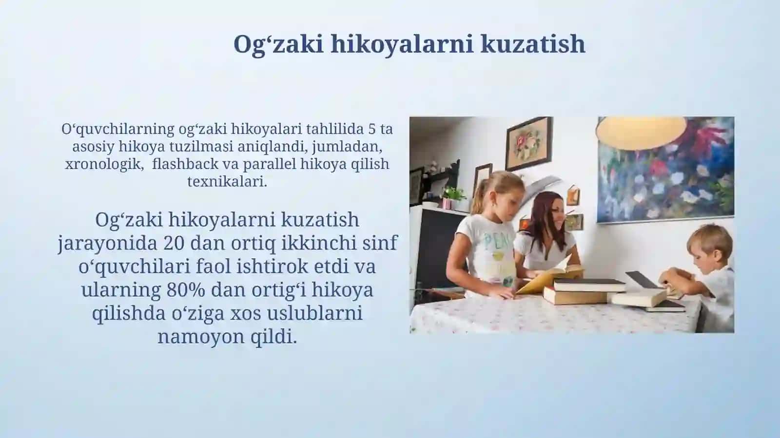 2-sinflarda ogʻzaki hikoya va yozma insho darslarini kuzatish 3