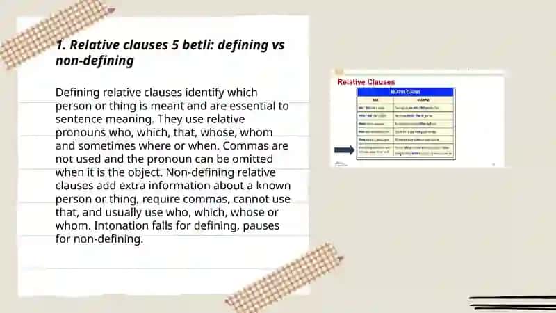 Relative clauses 5 betli 3