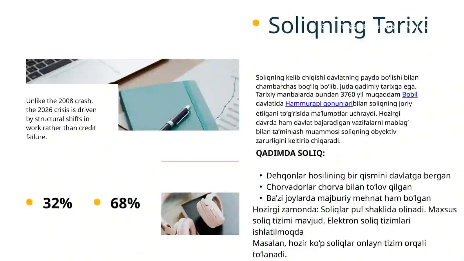Soliqlar, ularning vazifalari va turlari 3
