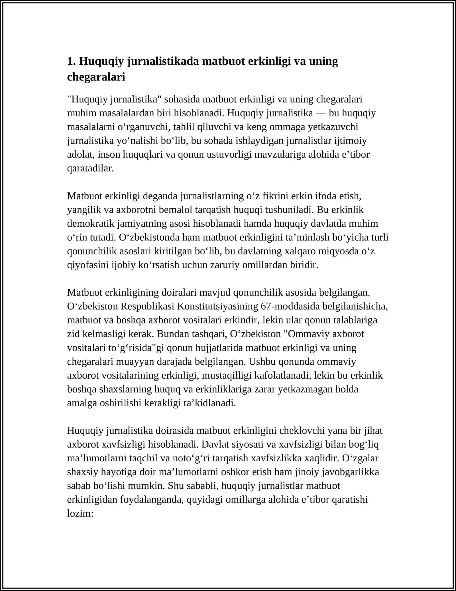 HUQUQIY JURNALISTIKA VA HUQUQIY MASS-MEDIALAR 3
