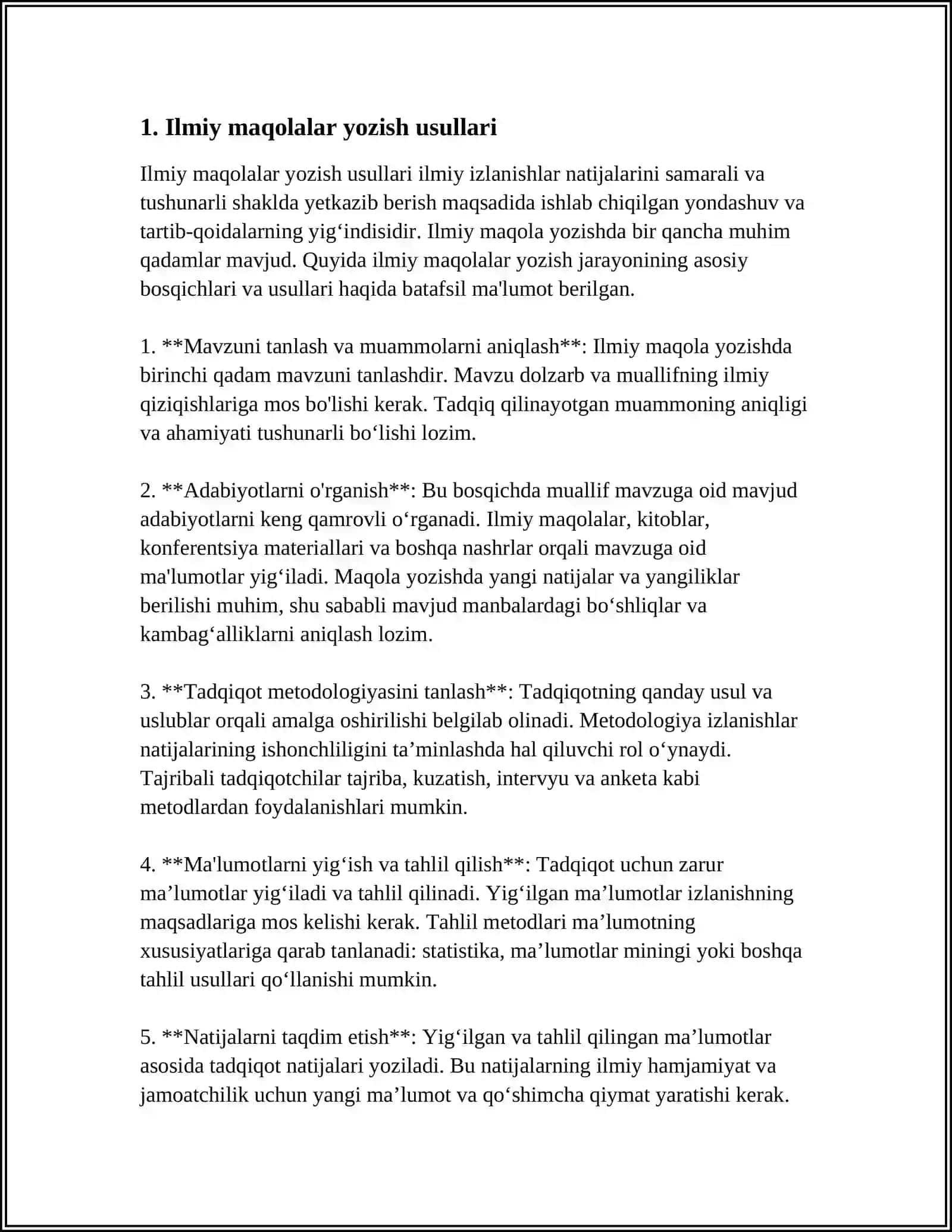 TARIXIY TADQIQOT NATIJALARINI APROBASIYA VA E’LON QILISH USULLARI 3