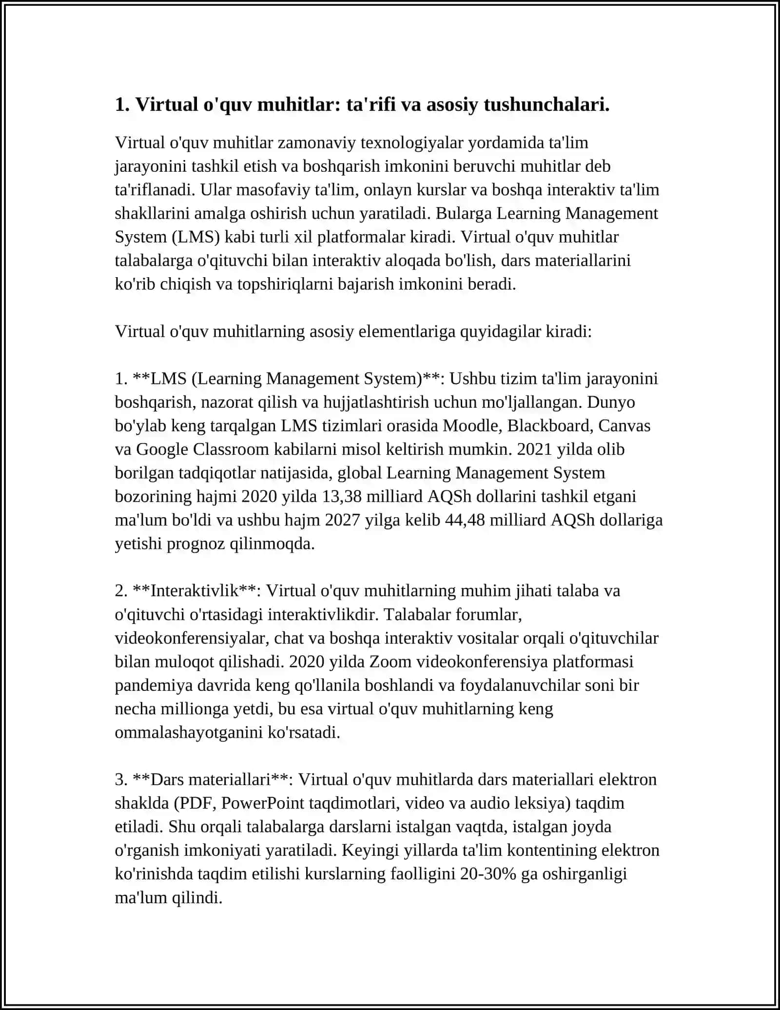 INFORMATIKA VA AT FANINI O'QITISHDA VIRTUAL O'QUV MUHITLARIDAN FOYDALANISH 3