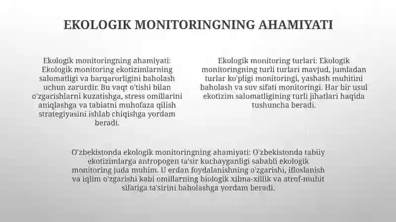 Ekologik Monitoring Va Uning Turlari 3