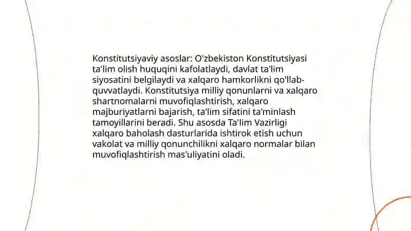 Xalqaro Baholash Dasturlarida Ishtirok Etishning Normativ Huquqiy Asoslari 3