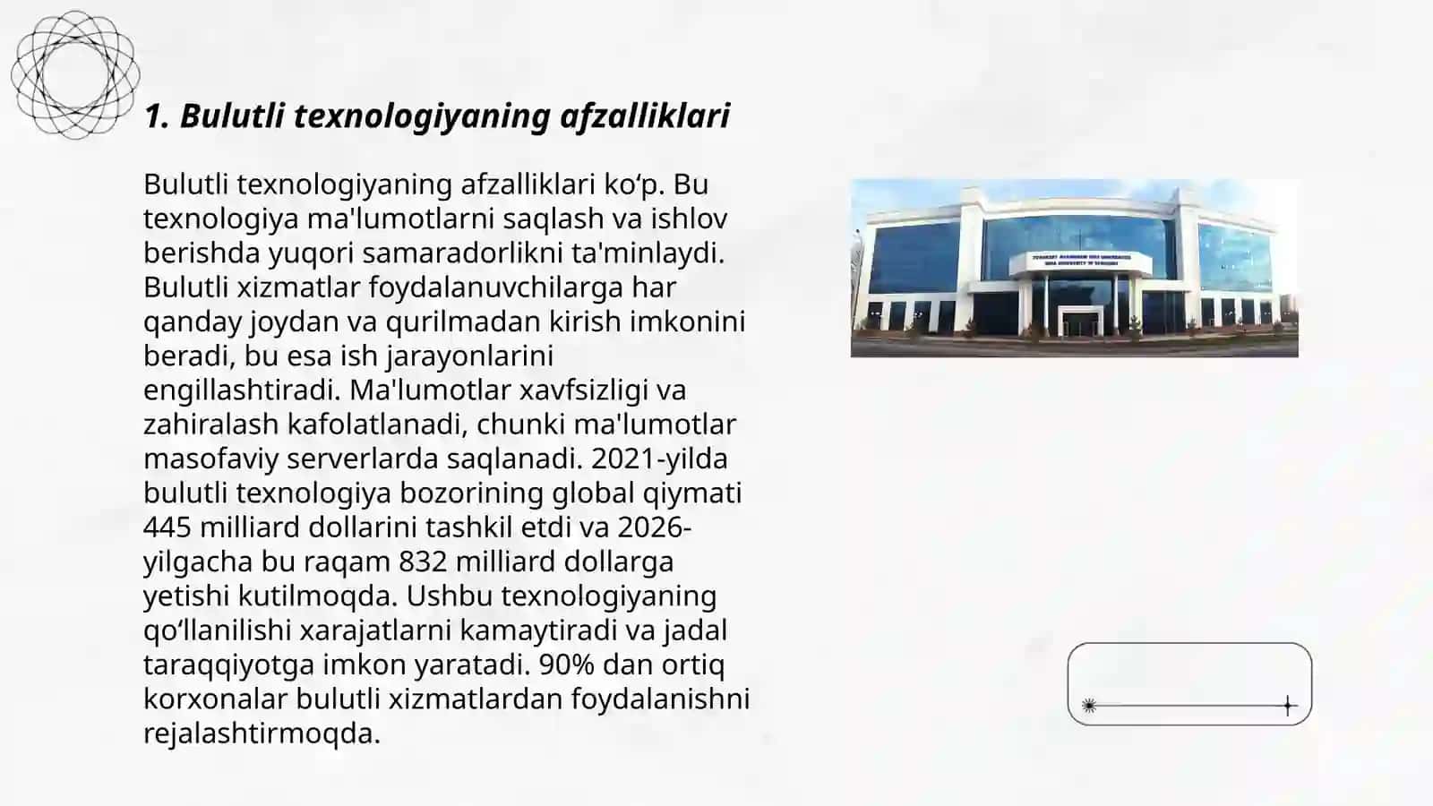 Bulutli texnologiyaning afzalliklari 3