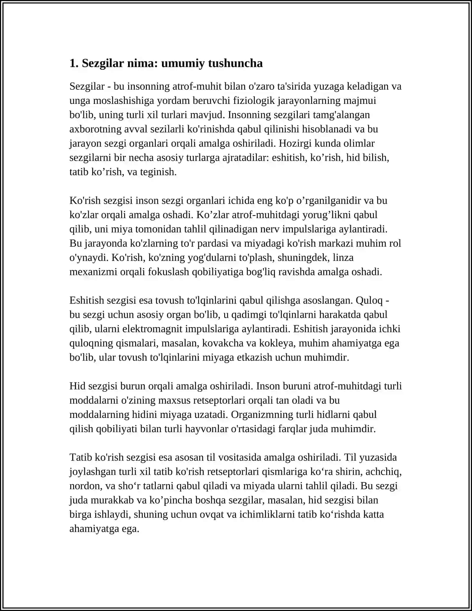 SEZGILAR HAQIDA UMUMIY TUSHUNCHA 3