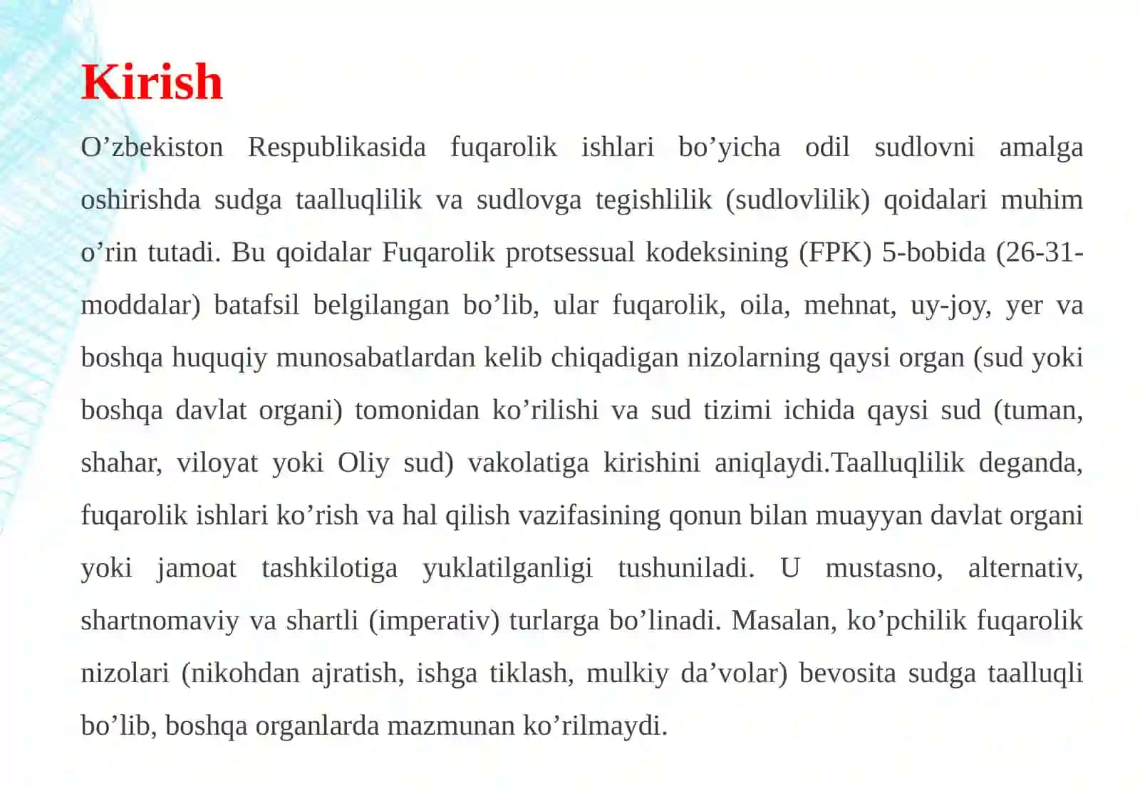 TAALLUQLILIK VA SUDLOVLILIK QOIDALARIGA RIOYA QILMASLIK OQIBATLARI 3