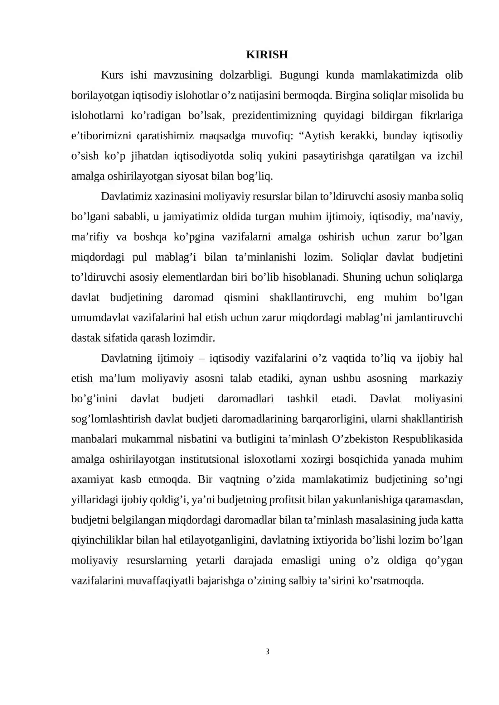 O'zbekiston Respublikasi budjet soliq siyosati 3