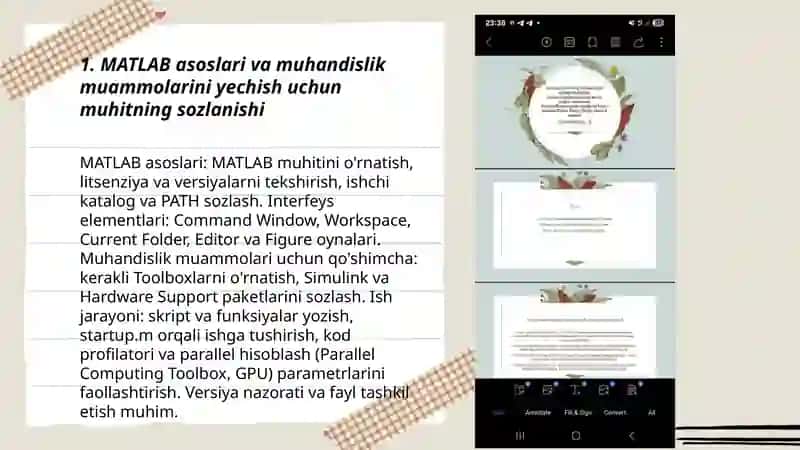 MATLAB yordamida muhandislik masalalarini yechish amaliyoti 3