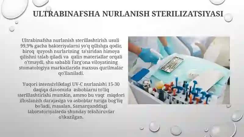 Terapevtik stamatalogiyada sterilizatsiya usullari 3