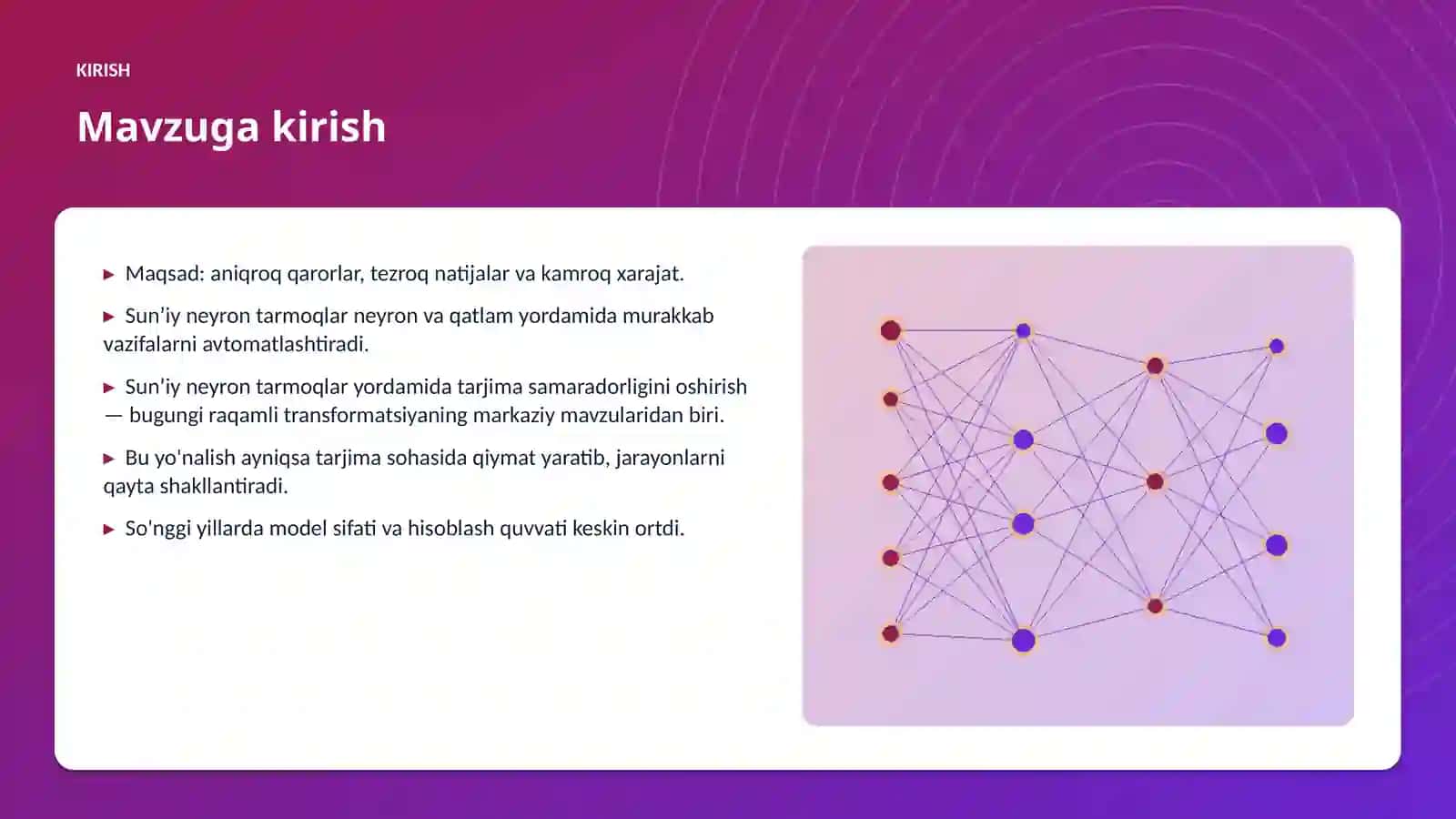 Sunʼiy neyron tarmoqlar yordamida tarjima samaradorligini oshirish 3