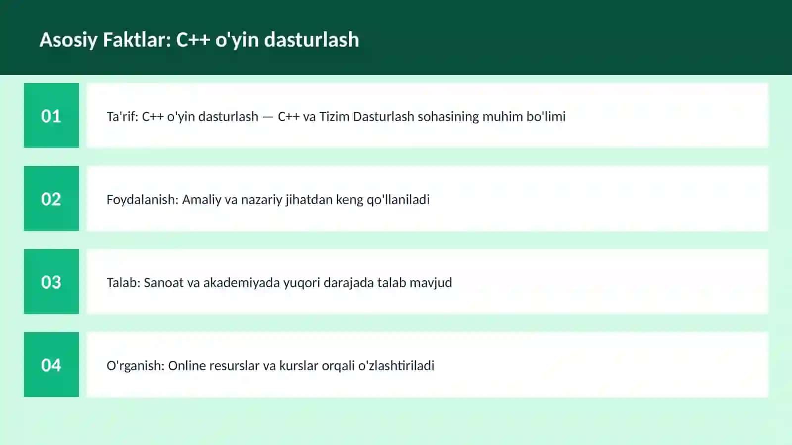 C++ VA TIZIM DASTURLASH 3