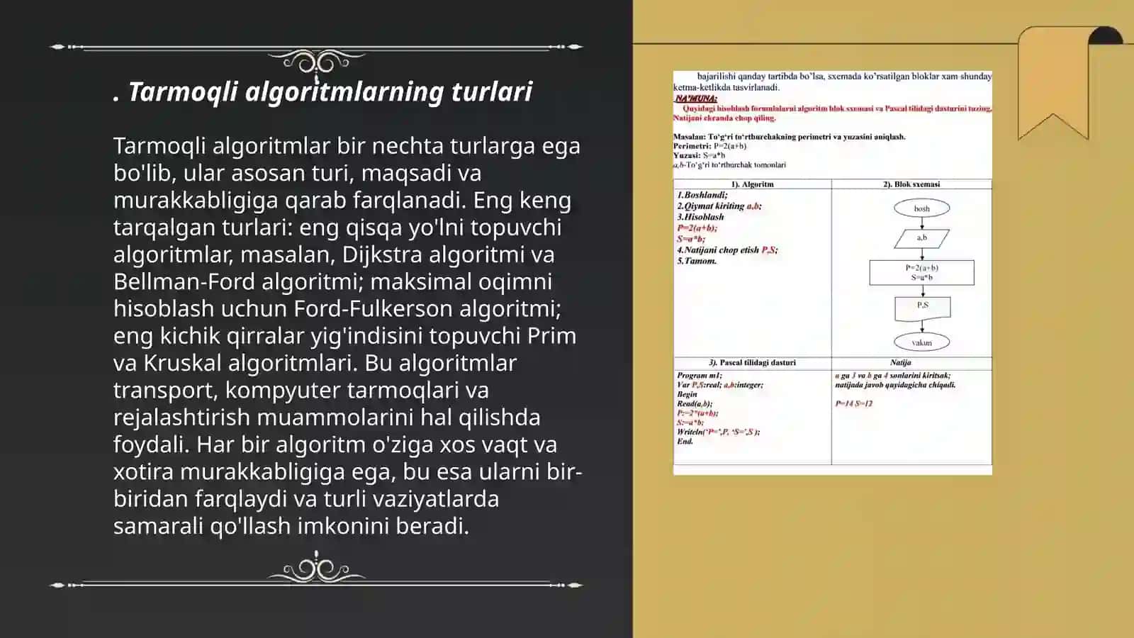 Tarmoqlanuvchi algoritmlar 3