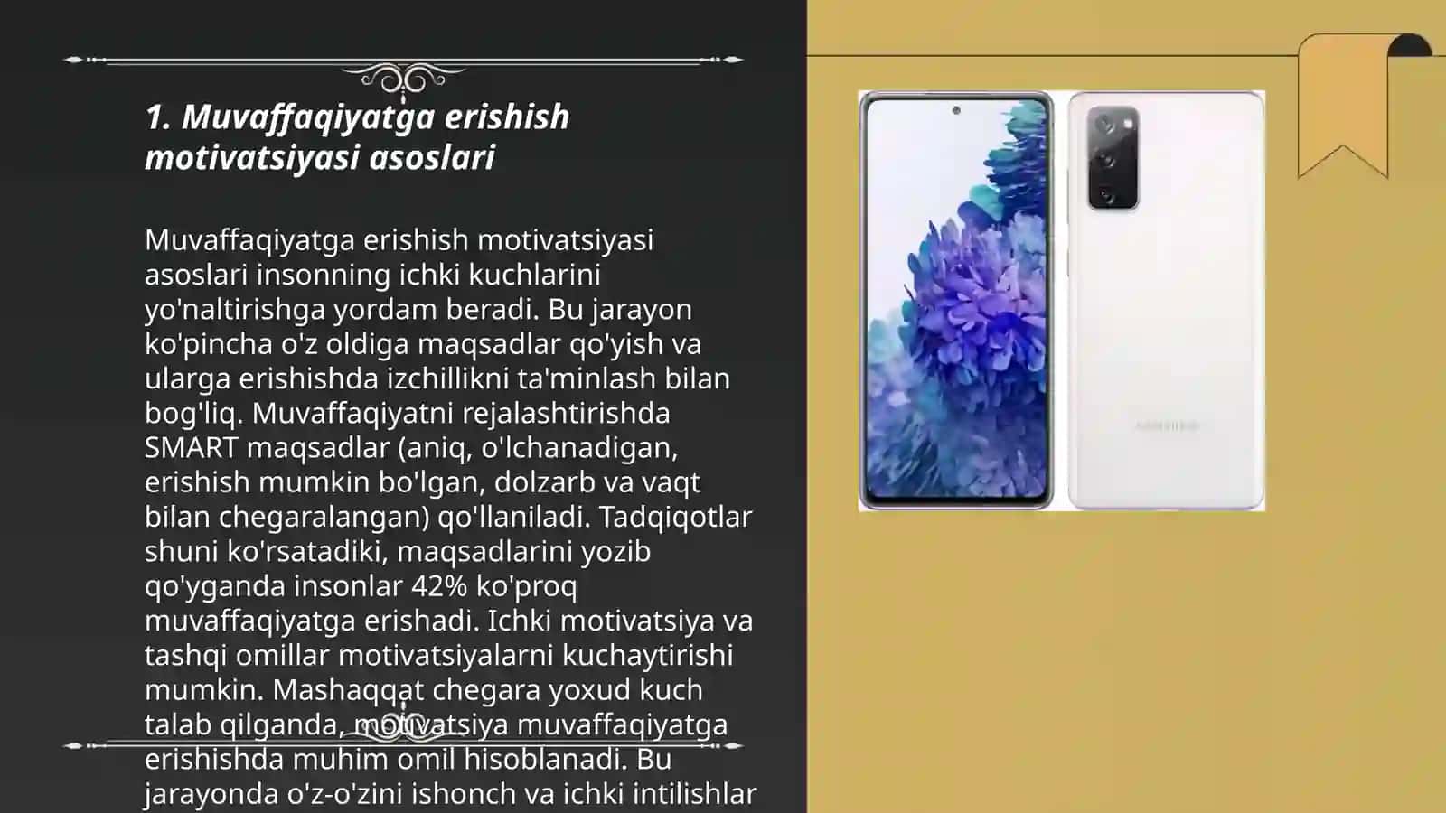 Muvaffaqiyatga erishish motivatsiyasi asoslari 3