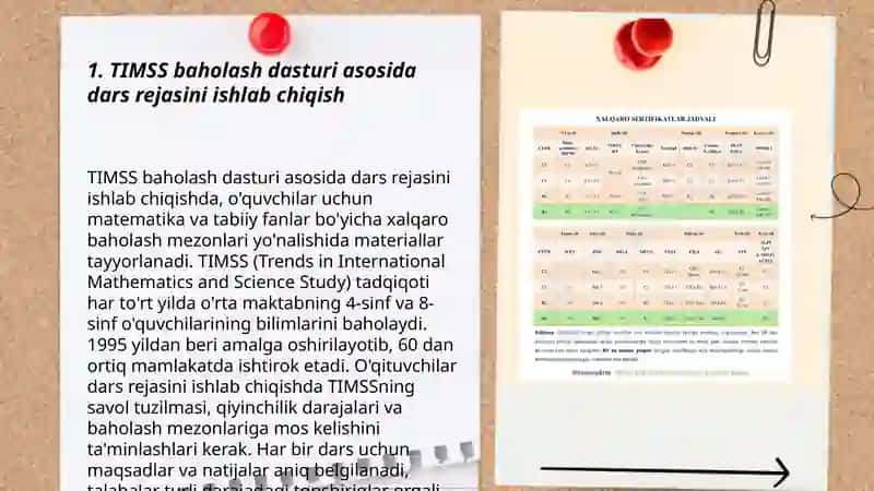 TIMSS xalqaro baholash dasturi asosida zamonaviy darslarni loyihashtirish 3