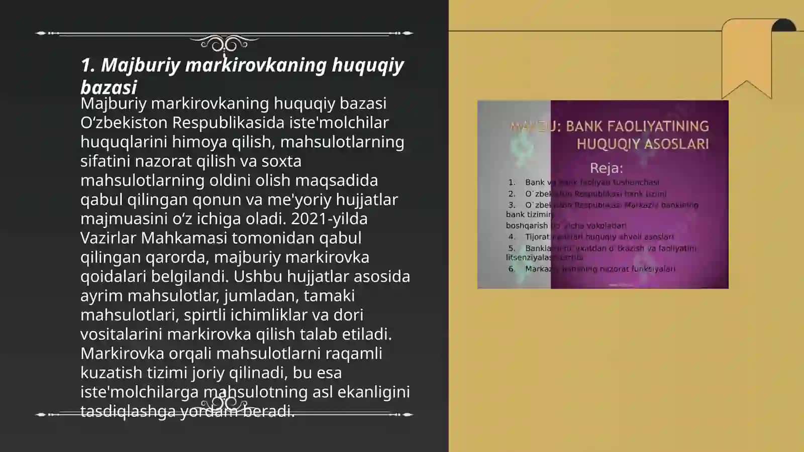 Majburiy markirovkaning huquqiy bazasi 3