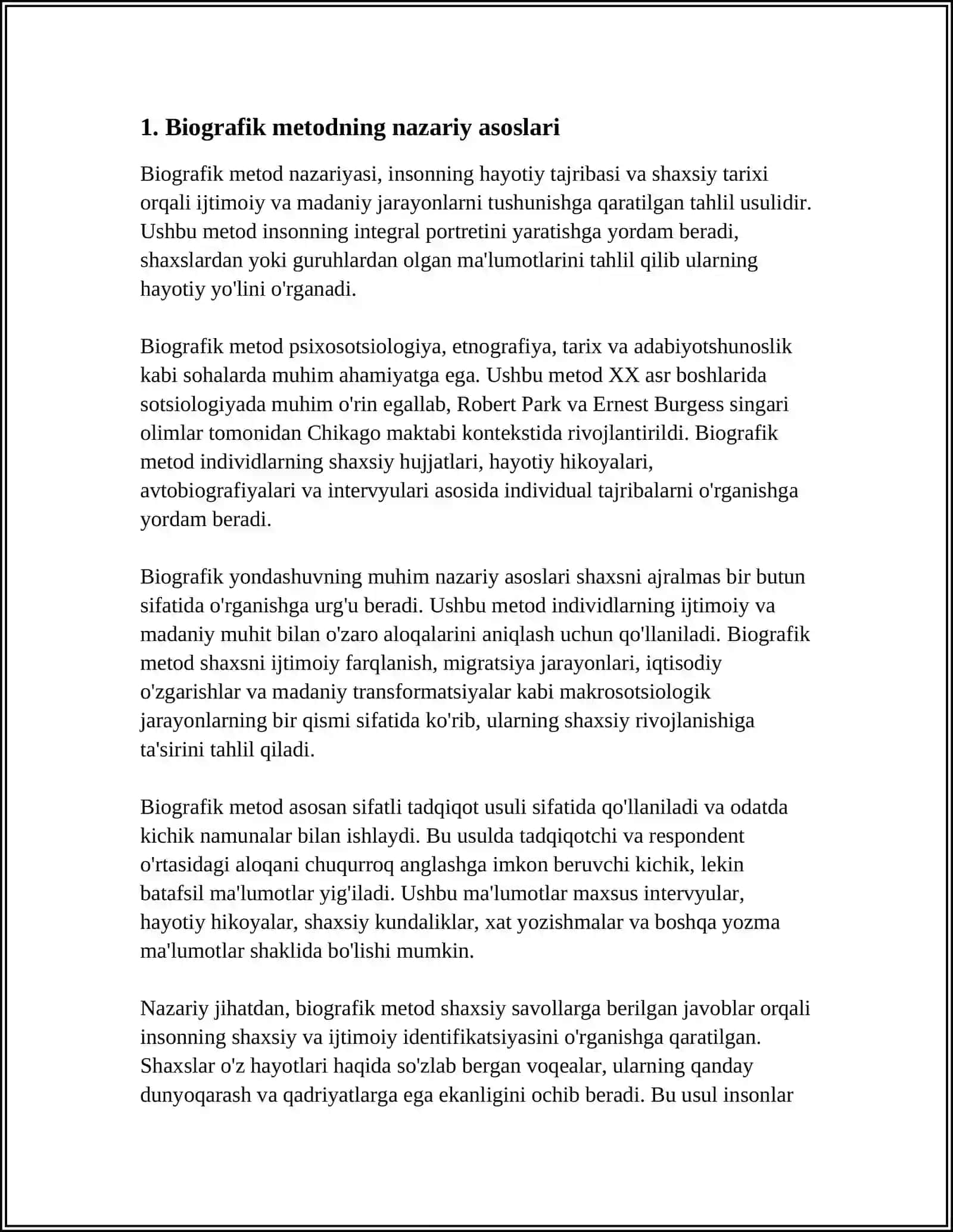 SHAXSNI OʻRGANISHDA BIOGRAFIK METODLAR 3