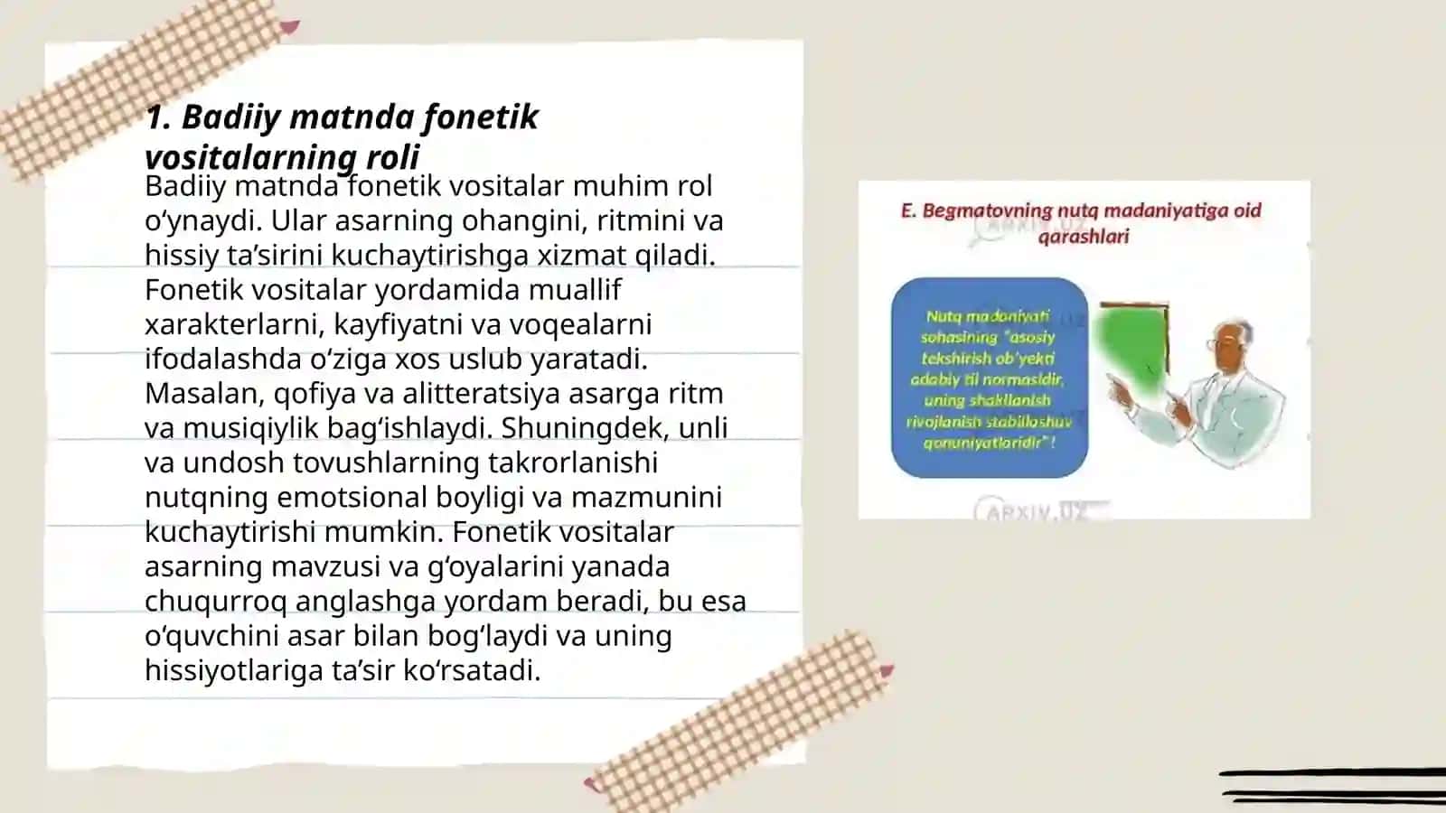 Badiiy matnning fonetik-fonologik xususiyatlari haqidagi qarashlar tahlili 3