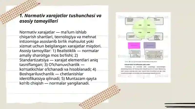 Normativ xarajatlarni hisobga olish va chetlanishlarni tahlil qilish 3