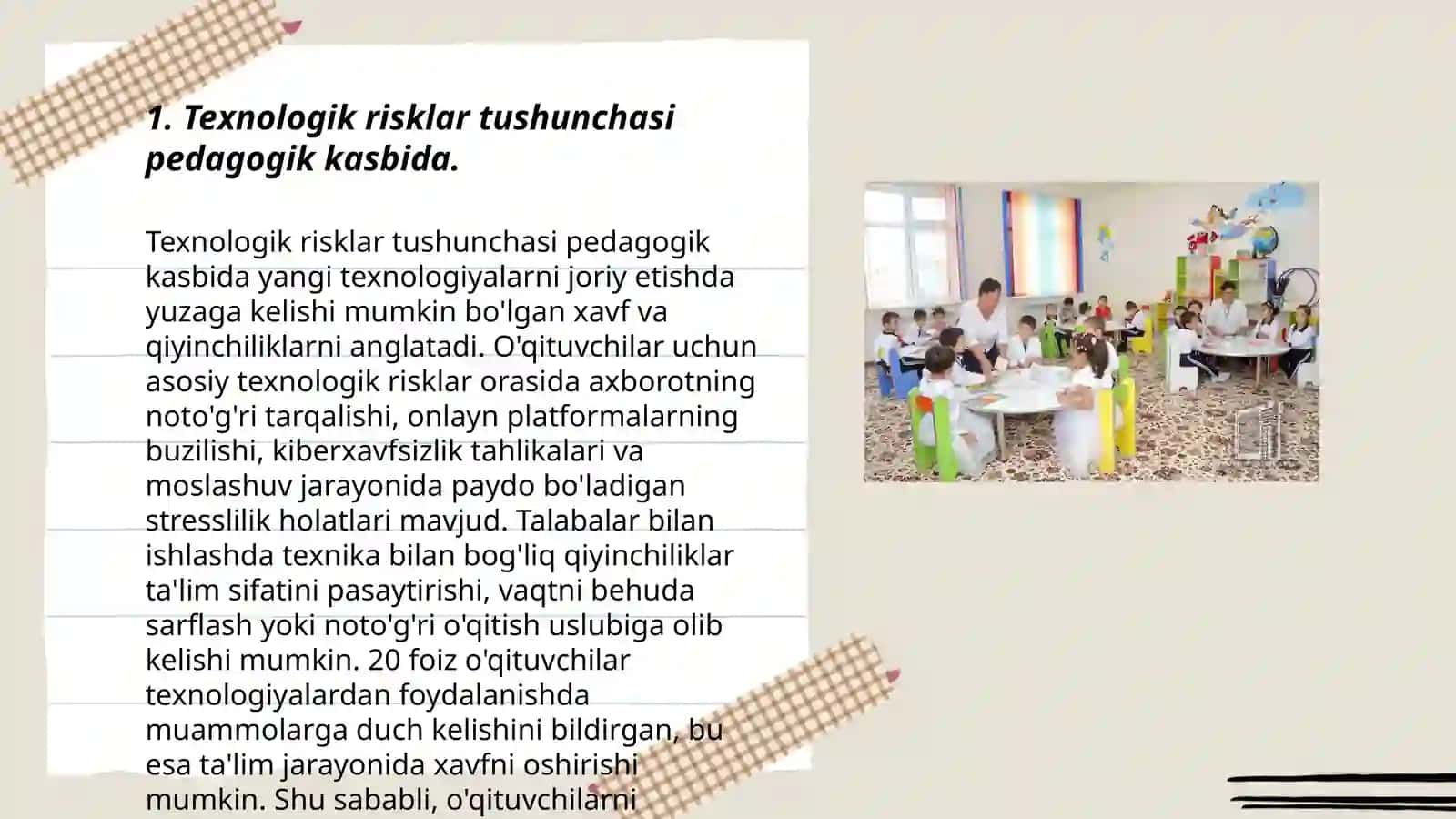 Texnologik risklar va ularni bartaraf etish yoʻllari 3