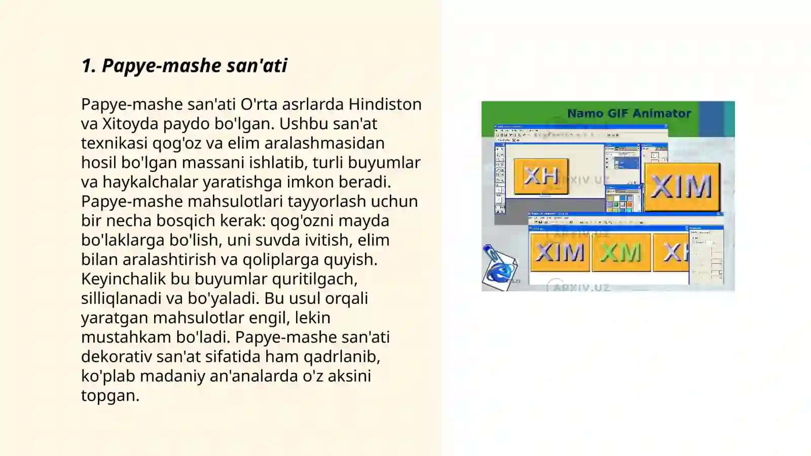 Papye-mashe san'ati 3