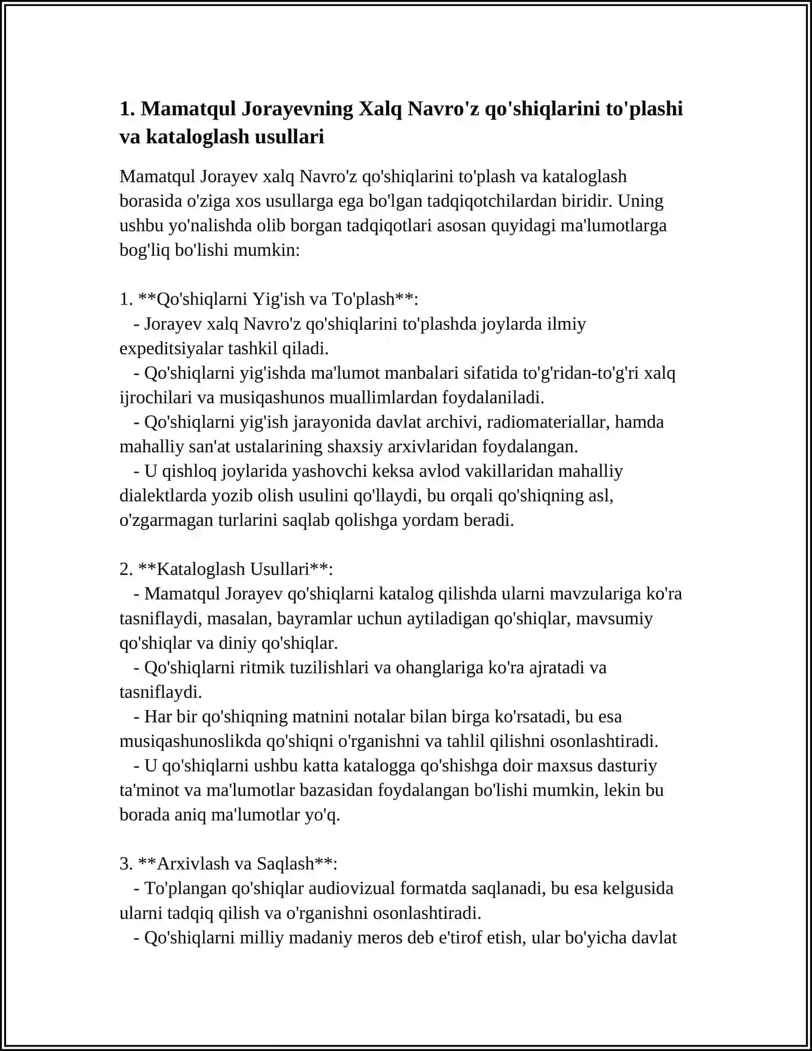 Xalq Navro'z Qoahiqlar Mamatqul Jorayev Ilmiy Merosi 3