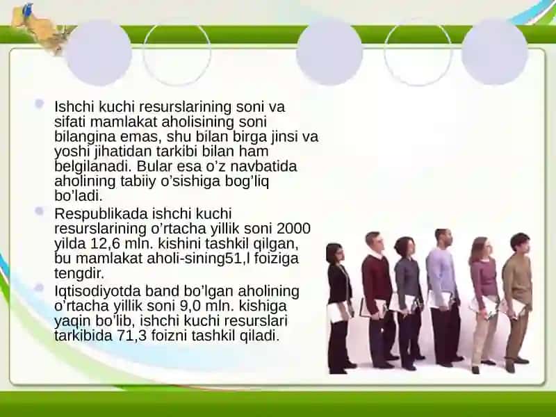 O’zbekistonda aholi daromadlarini oshirish va bandligini taminlash 3