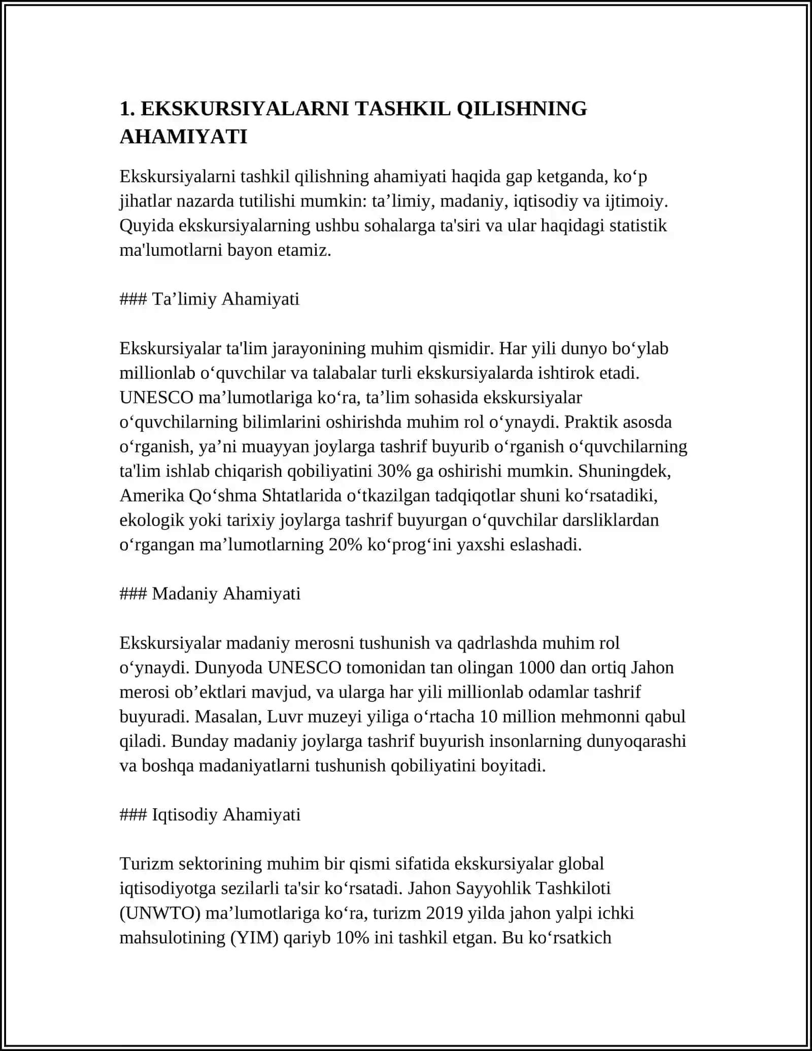 Ekskursiyalarni Tashkil Qilishning Ahamiyati 3