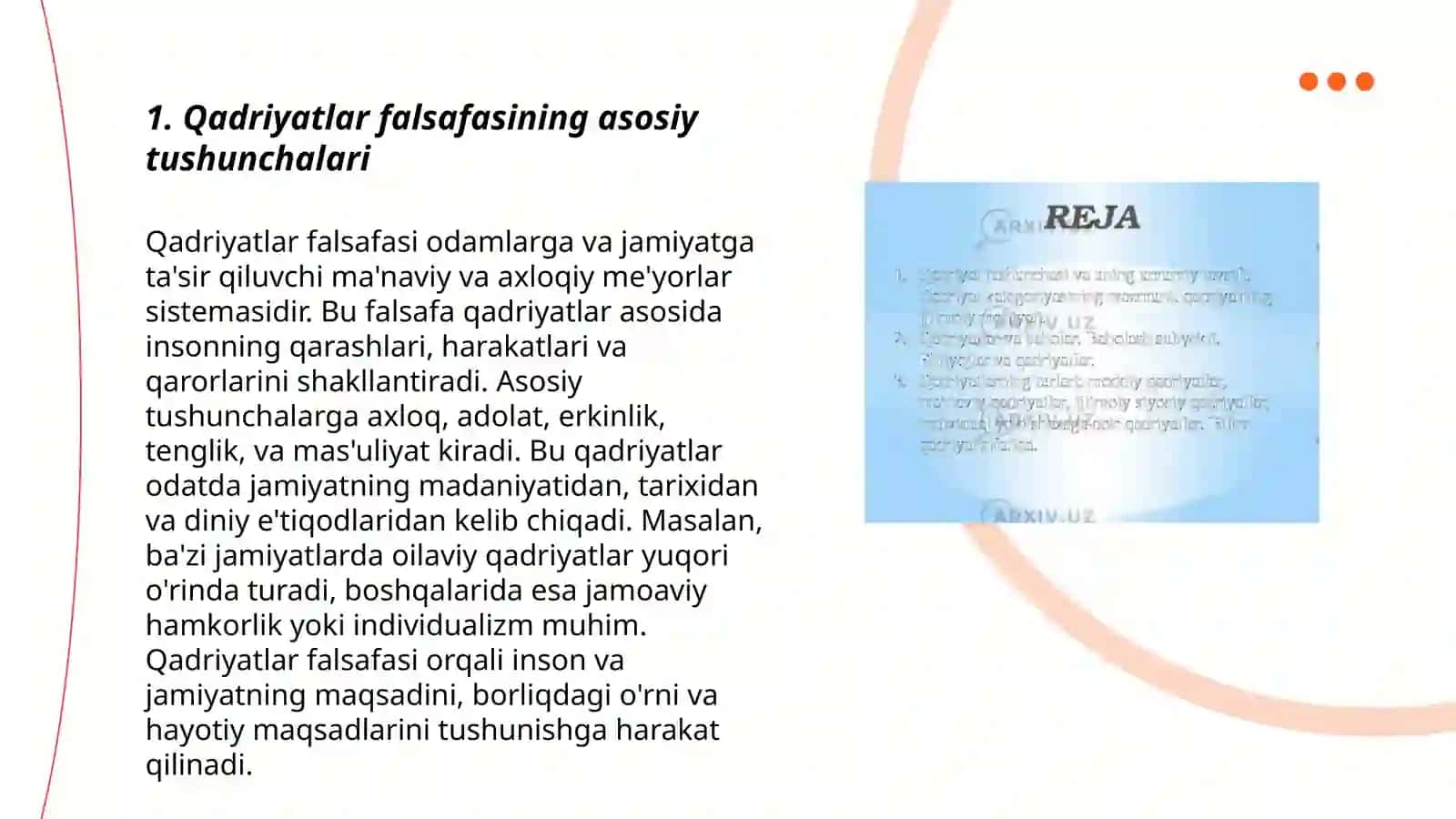 Qadriyatlar falsafasi. Aksiologiya 3